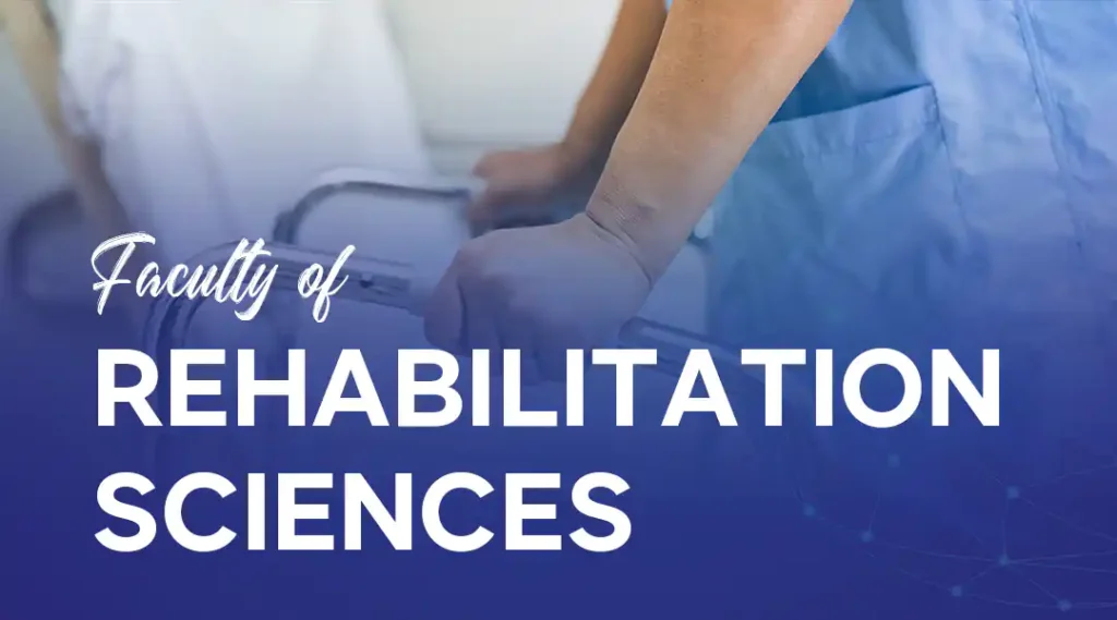 Portrait of faculty members from the Faculty of Rehabilitation Sciences at University of Chenab.