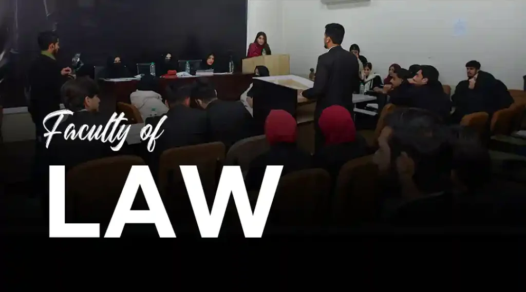 Portrait of faculty members from the Faculty of Law at University of Chenab.